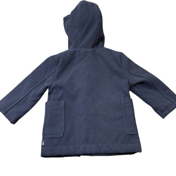 Baby B’gosh 18M Navy Paddington Style Hooded Peacoat - Picture 5 of 5